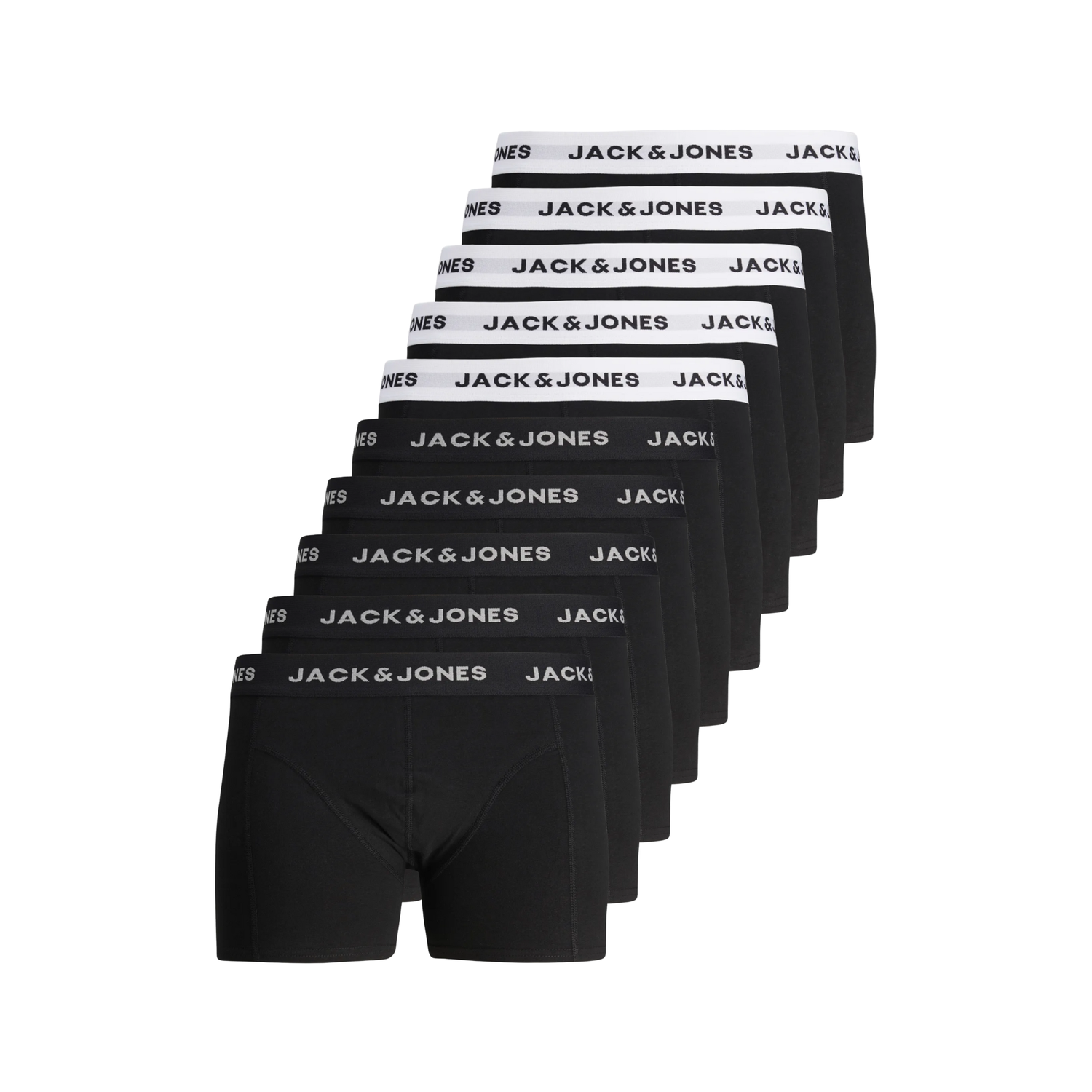 Jacdaniel - Pack de 10 Bóxers para Homem