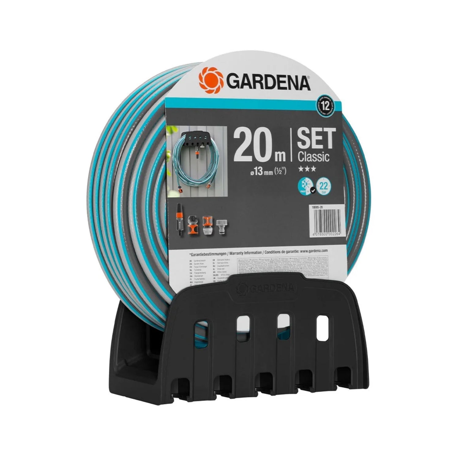 Mangueira c/Suporte Gardena D13mm 20m